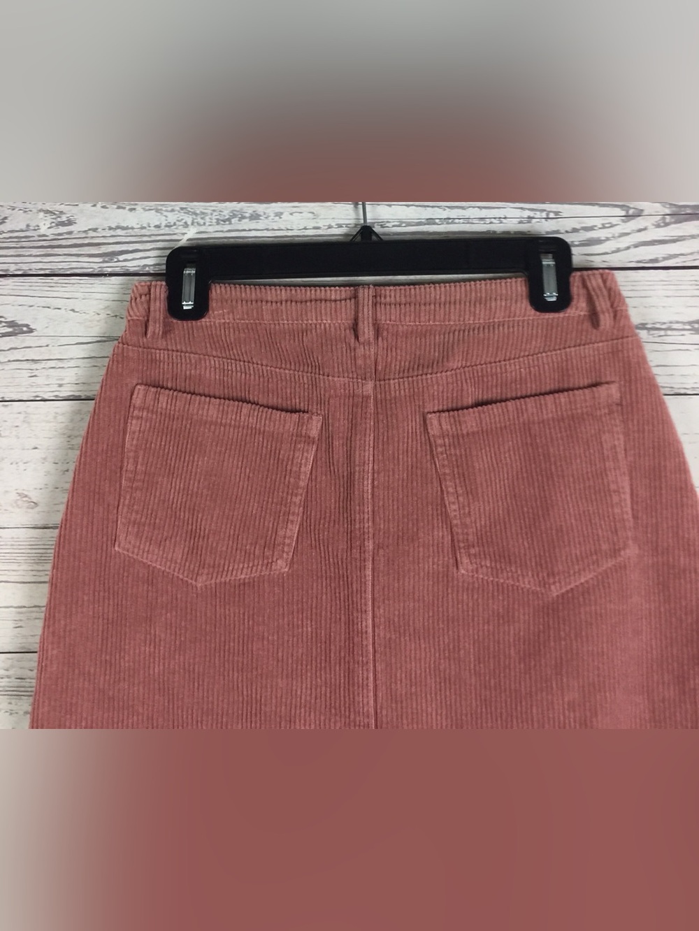 Kori America Women’s Rose Pink 100% Cotton Corduroy Mini Skirt Size M - Picture 5 of 8